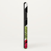 白黒ストライプイエローフラワー Case-Mate iPhoneケース (裏面/右)