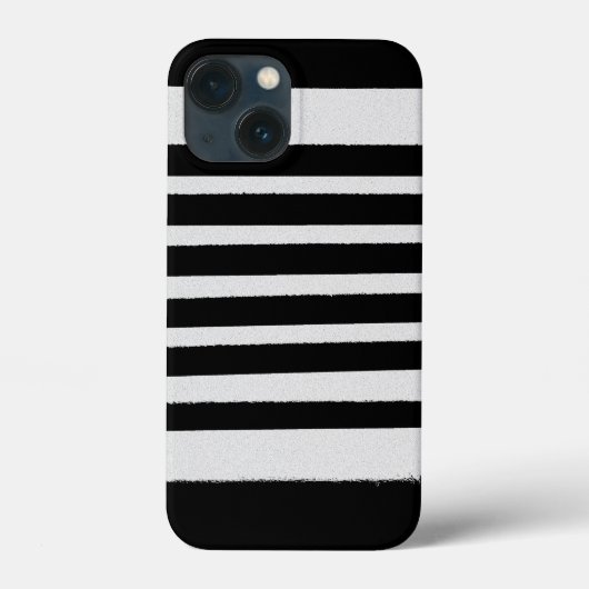 白黒ストライプカッコいいシンプルパターン Case-Mate iPhoneケース (裏面)