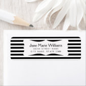 白黒ストライプシモダンック ラベル (インサイチュ)