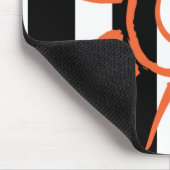 白黒ストライプスターマウスパッド!マウスパッド マウスパッド (コーナー)