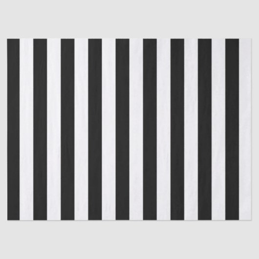 白黒ストライプティッシュペーパー 薄葉紙 (正面)