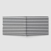 白黒ストライプパターン ゲストブック (全面)