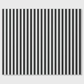 白黒ストライプパターン ラッピングペーパー (フラット)