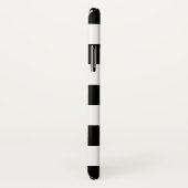 白黒ストライプパターン Case-Mate iPhoneケース (裏面/右)