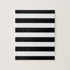 白黒ストライプフラストレーション ジグソーパズル