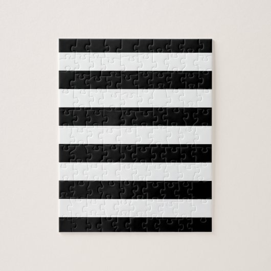 白黒ストライプフラストレーション ジグソーパズル (縦)