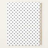 白黒ストライプフローラ プランナー手帳 (裏面)