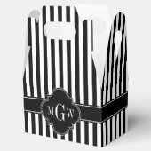 白黒ストライプブラッククローバー3モノグラム フェイバーボックス (オープン)