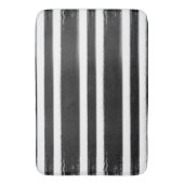 白黒ストライプブ絵を描ラシ バスマット (正面縦)