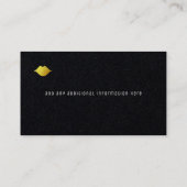 白黒ストライプモダン美しい 名刺 (裏面)