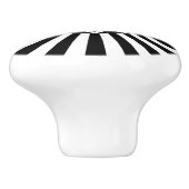 白黒ストライプレトロ セラミックノブ (側面)