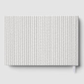 白黒ストライプ及びモノグラ結婚ム ゲストブック (裏面)