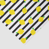 白黒ストライプ及びレモン 薄葉紙 (詳細)