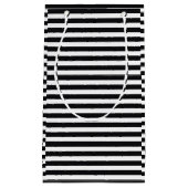 白黒ストライプ式 スモールペーパーバッグ (正面)