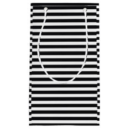 白黒ストライプ式 スモールペーパーバッグ