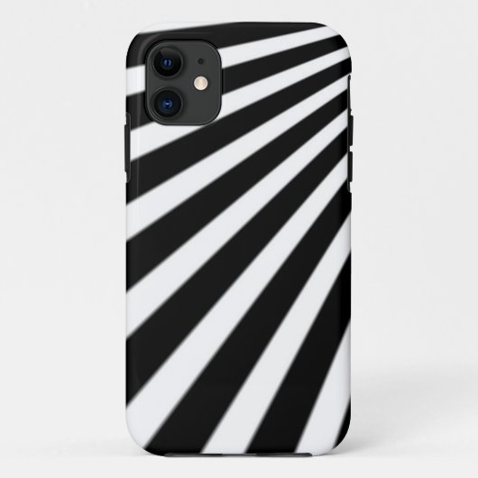 白黒ストライプ式 Case-Mate iPhoneケース (裏面)