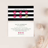 白黒ストライプ美しいロイヤリティ ロイヤリティカード