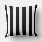 白黒ストライプ装飾用クッション クッション (裏面)
