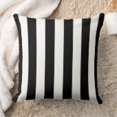白黒ストライプ装飾用クッション クッション (ブランケット)