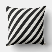 白黒ストライプ装飾用クッション クッション (裏面)
