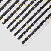 白黒ストライプ金ゴールド水玉模様 薄葉紙 (詳細)