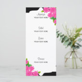 白黒ストライプ金ゴールド | ピンクメニュー メニュー (スタンド正面)