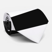 白黒ストライプ ネクタイ (ロール)