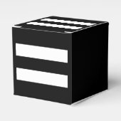 白黒ストライプ フェイバーボックス (正面サイド)