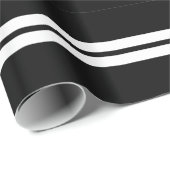 白黒ストライプ ラッピングペーパー (ロールコーナー)