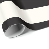 白黒ストライプ ラッピングペーパー (ロールコーナー)