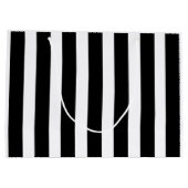 白黒ストライプ ラージペーパーバッグ (裏面)