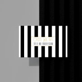 白黒ストライプ 名刺