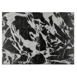 白黒ストーンクォーツプリント カッティングボード