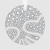 白黒スネークスケール オーナメント (裏面)