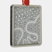 白黒スネークスケール メタルオーナメント (右)