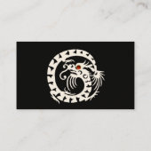 白黒スネークドラゴンと赤ルビーアクアブルー 名刺 (裏面)