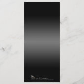 白黒スノーフレーク結婚のメニュー メニュー (裏面)