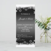 白黒スノーフレーク結婚式 プログラム (スタンド正面)