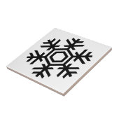白黒スノーフレーク タイル (側面)
