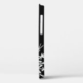 白黒スノーフレーク Case-Mate iPhoneケース (裏面 / 左)