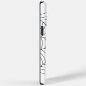 白黒スパイダーウェブハロウィンパターン Case-Mate iPhoneケース (裏面 / 右)