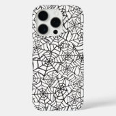 白黒スパイダーウェブハロウィンパターン Case-Mate iPhoneケース (裏面)
