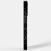 白黒スパイダーウェブハロウィンパターン Case-Mate iPhoneケース (裏面 / 右)