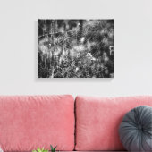 白黒スパイダーウェブ自然 キャンバスプリント (インサイチュ (リビング))