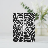 白黒スパイダーウェブ ポストカード (スタンド正面)