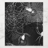 白黒スパイダーウェブ ワインラベル (シングルラベル)