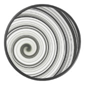 白黒スパイラル アイスホッケーパック (正面)