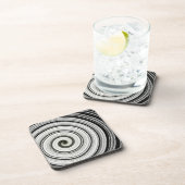 白黒スパイラル コースター (右側)