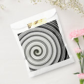 白黒スパイラル フェイバーバッグ (封をした状態)