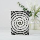 白黒スパイラル ポストカード (スタンド正面)